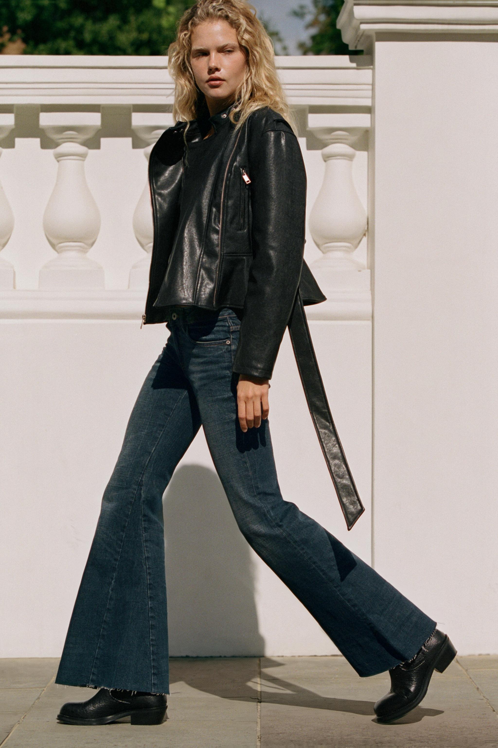 JEANS TRF FLARE EXTRA CONFORT TAILLE BASSE