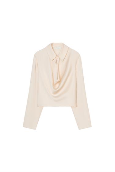 CAMISA FLUIDA SATINADA - Crudo de Zara