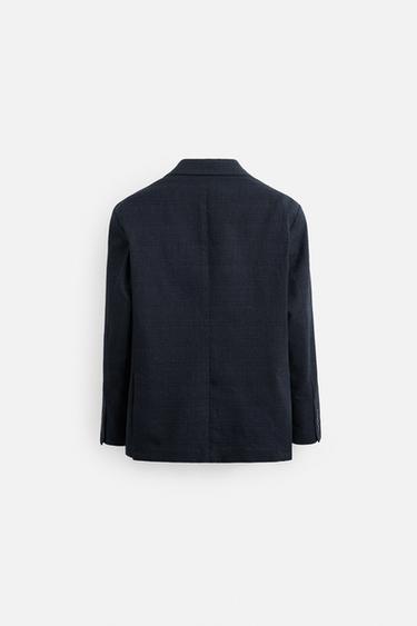 BLAZER REGULAR FIT STRUCTURE - Bleu marine de Zara - Image 7