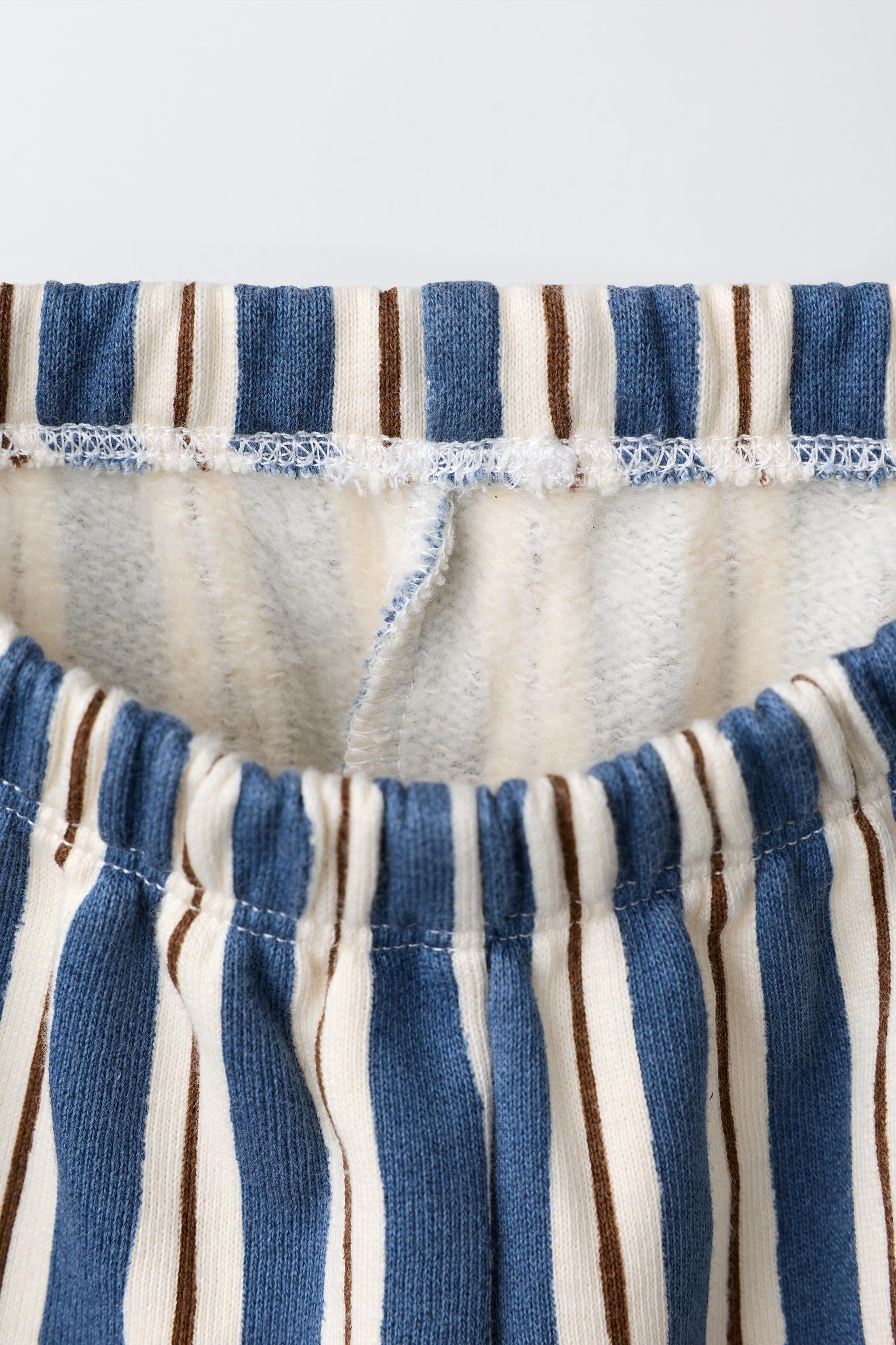 STRIPED BAGGY PANTS