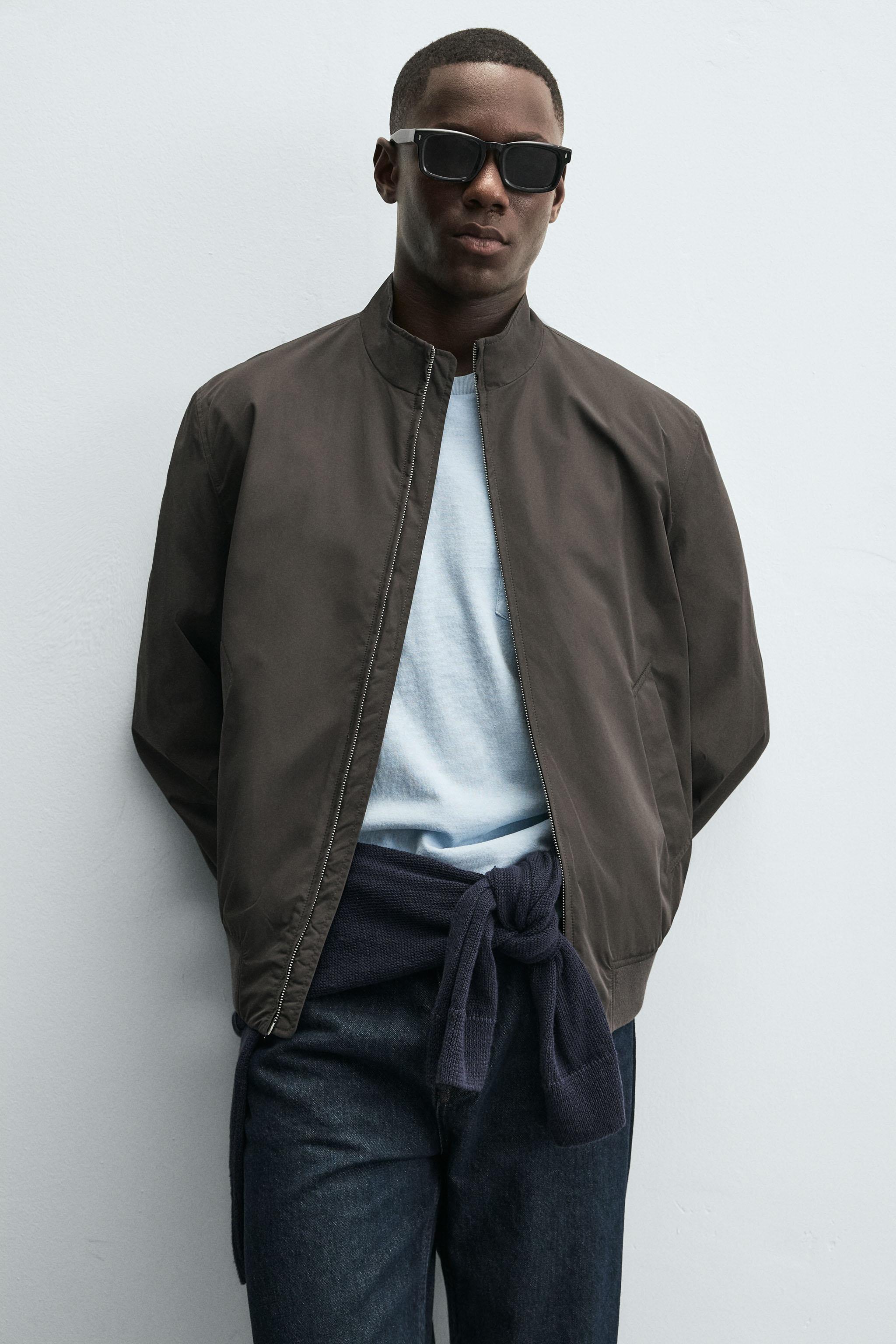 WATER-REPELLENT TECHNICAL JACKET - Dark navy | ZARA South Africa