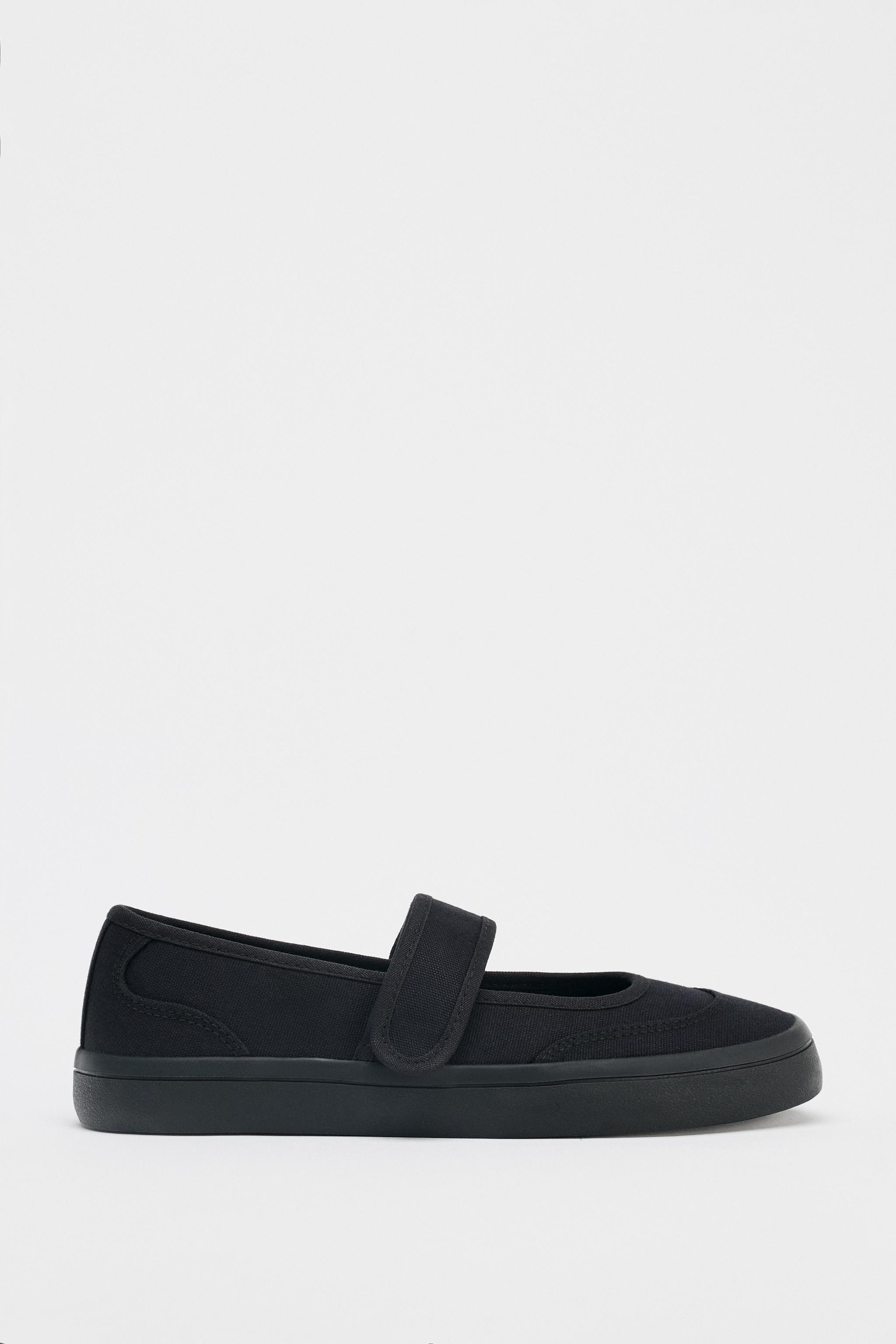 FABRIC STRAP BALLET FLATS