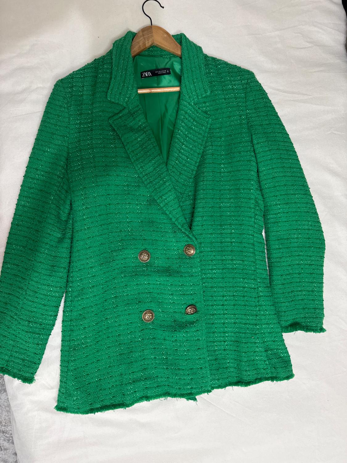TEXTURED DOUBLE BREASTED BLAZER