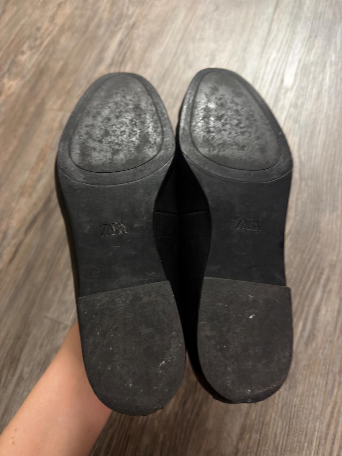 LEATHER FLAT SHOES - Image 5