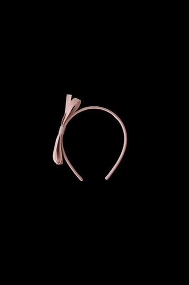 Zara THIN BOW HEADBAND - Pink