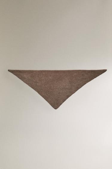 CASHMERE BANDANA - Brown / Taupe by Zara - Image 2