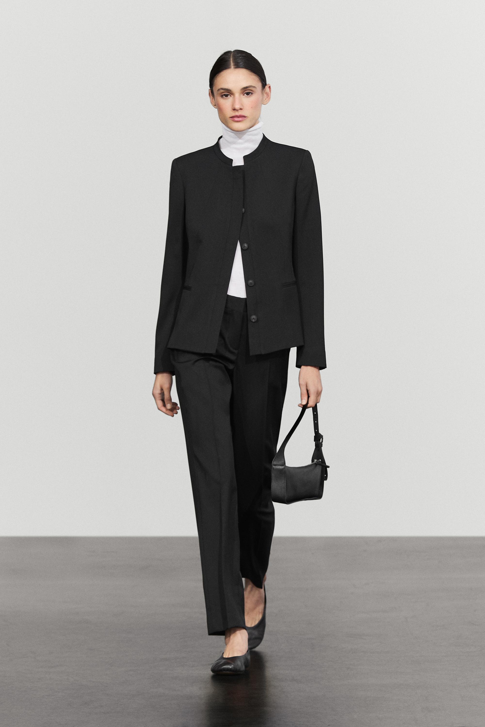 Pantalon droit 100 % laine froide