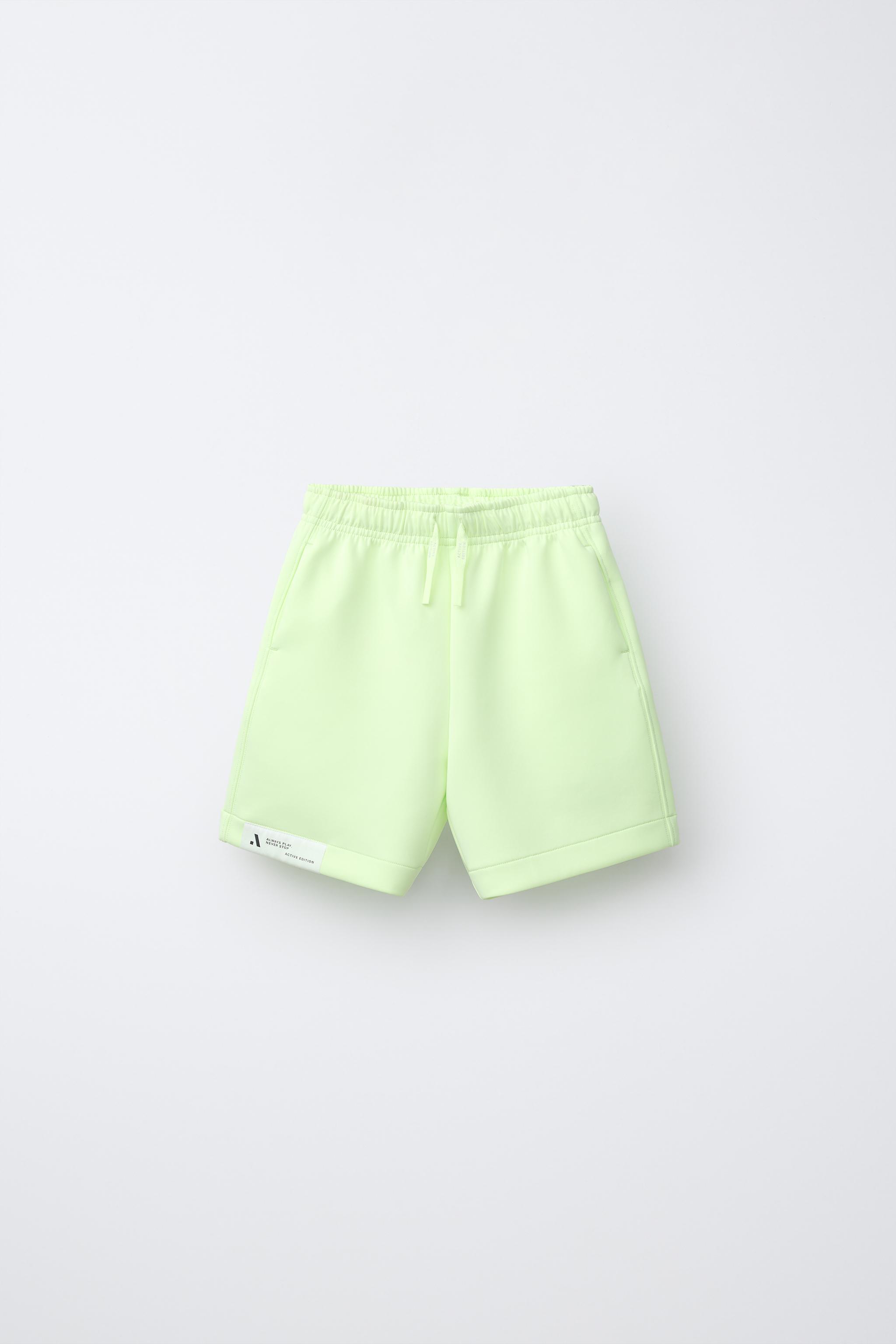 NEON NEOPRENE ATHLETIC SHORTS