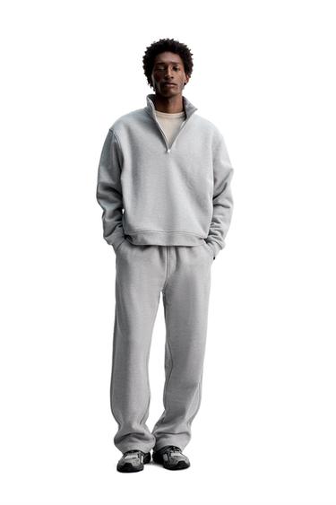 HEAVY WEIGHT JOGGERS - Grey marl by Zara - Image 0