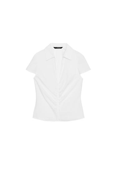 FITTED GATHERED SHIRT