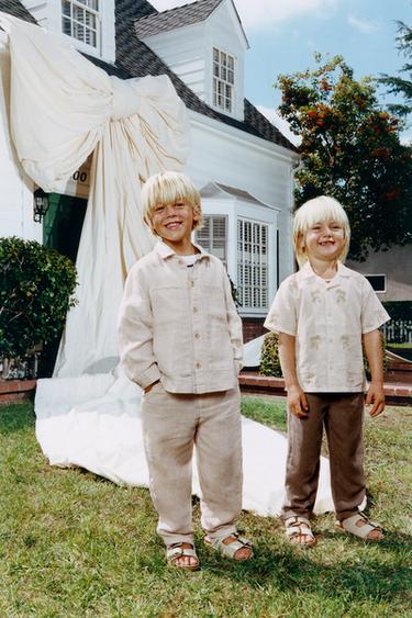 SANDÁLIA EM COURO - Marrom da Zara