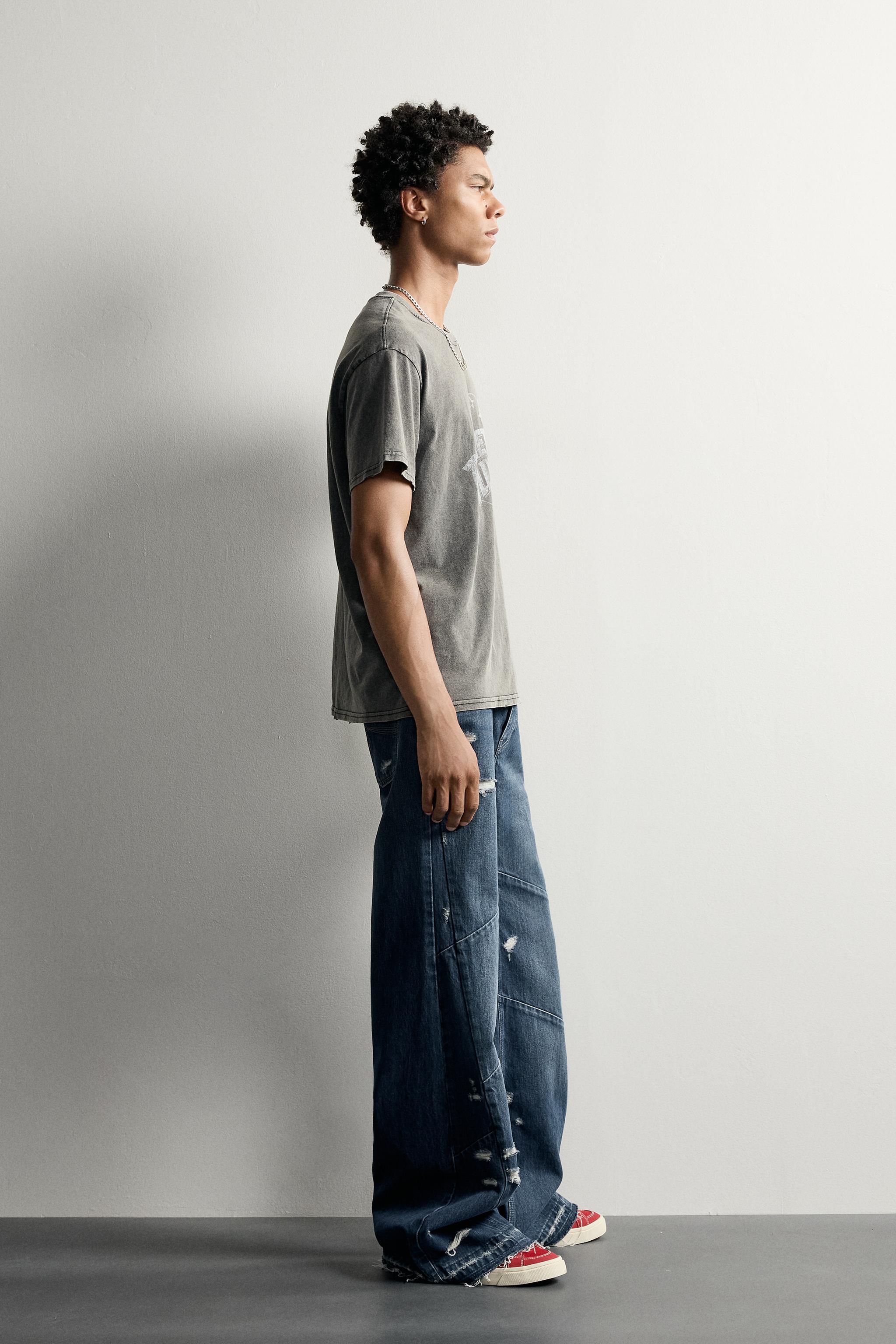 Мужские футболки Zara RELAXED FIT PLANET HOLLYWOOD® GRAPHIC T-SHIRT — фото 4