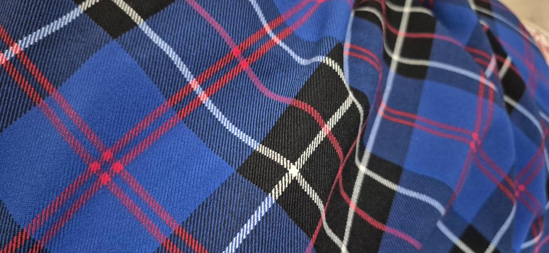 ASYMMETRIC CHECK PRINT TOP - Image 4