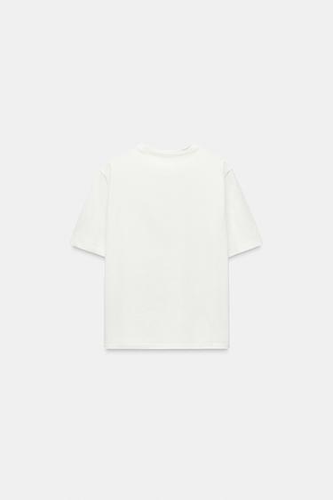 FLORAL T-SHIRT - White by Zara - Image 4