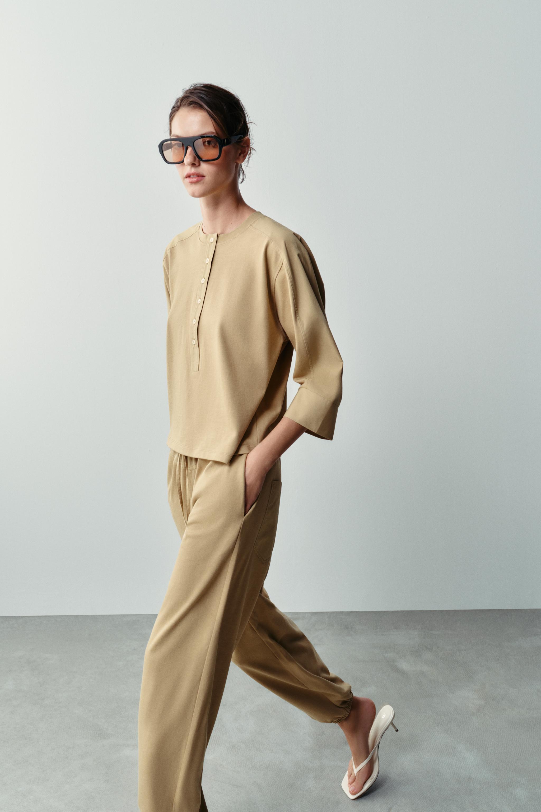 Zara MATCHING T-SHIRT AND PANTS SET — фото 3