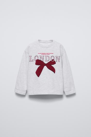CAMISETA LAZO RIZO - Gris vigoré de Zara - Imagen 0