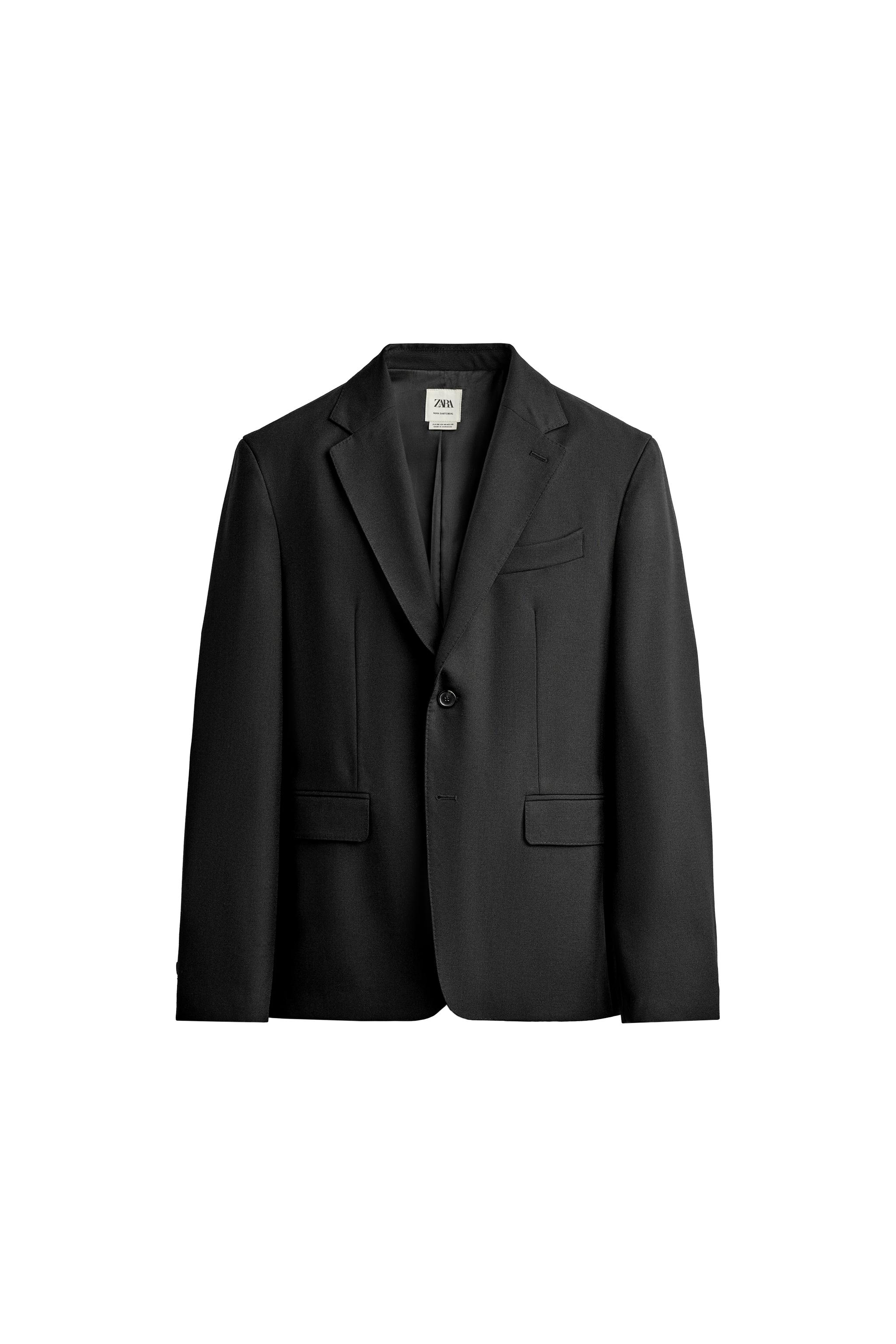 100% WOOL SUIT BLAZER