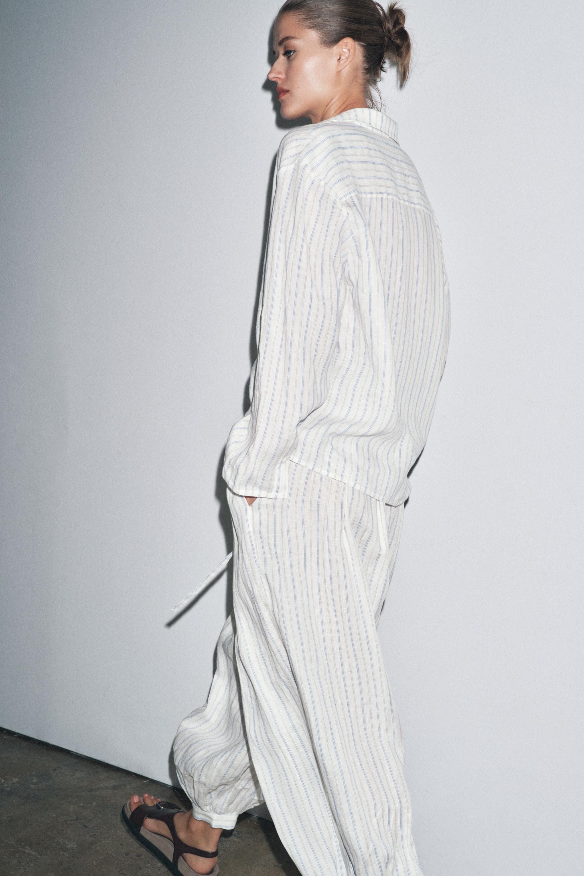 ルームウェア・パジャマ Off-White SS25 Pajama shirt (OWGE028S25FAB0016G14 6G14) Chocolate Satin Pajama Shirt in BLACK for Women | Off-White™