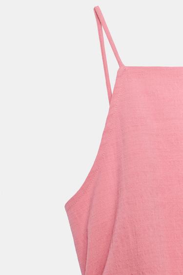 DRAPED TUBE MIDI DRESS - Pink by Zara - Image 9