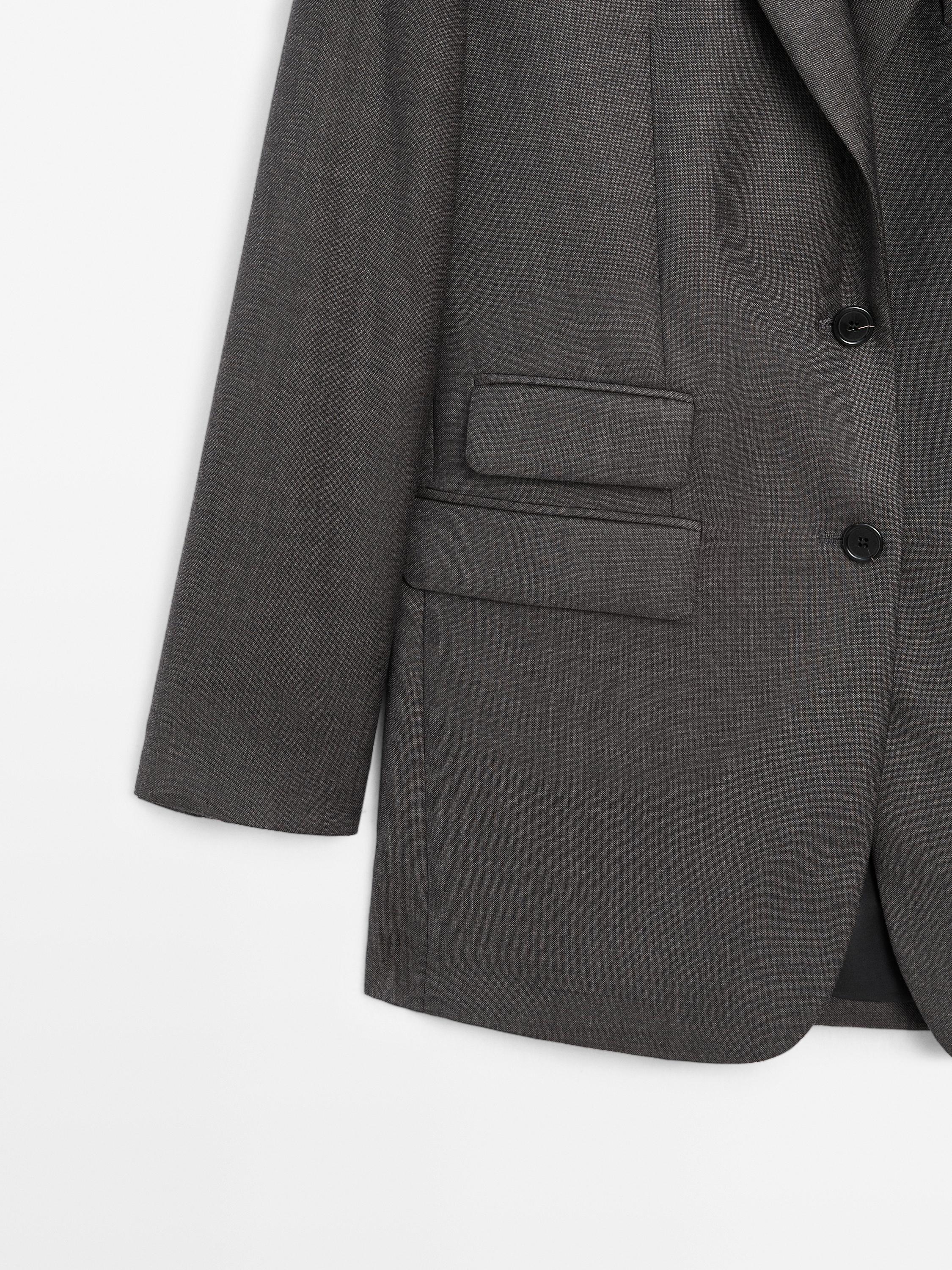 Wool suit blazer