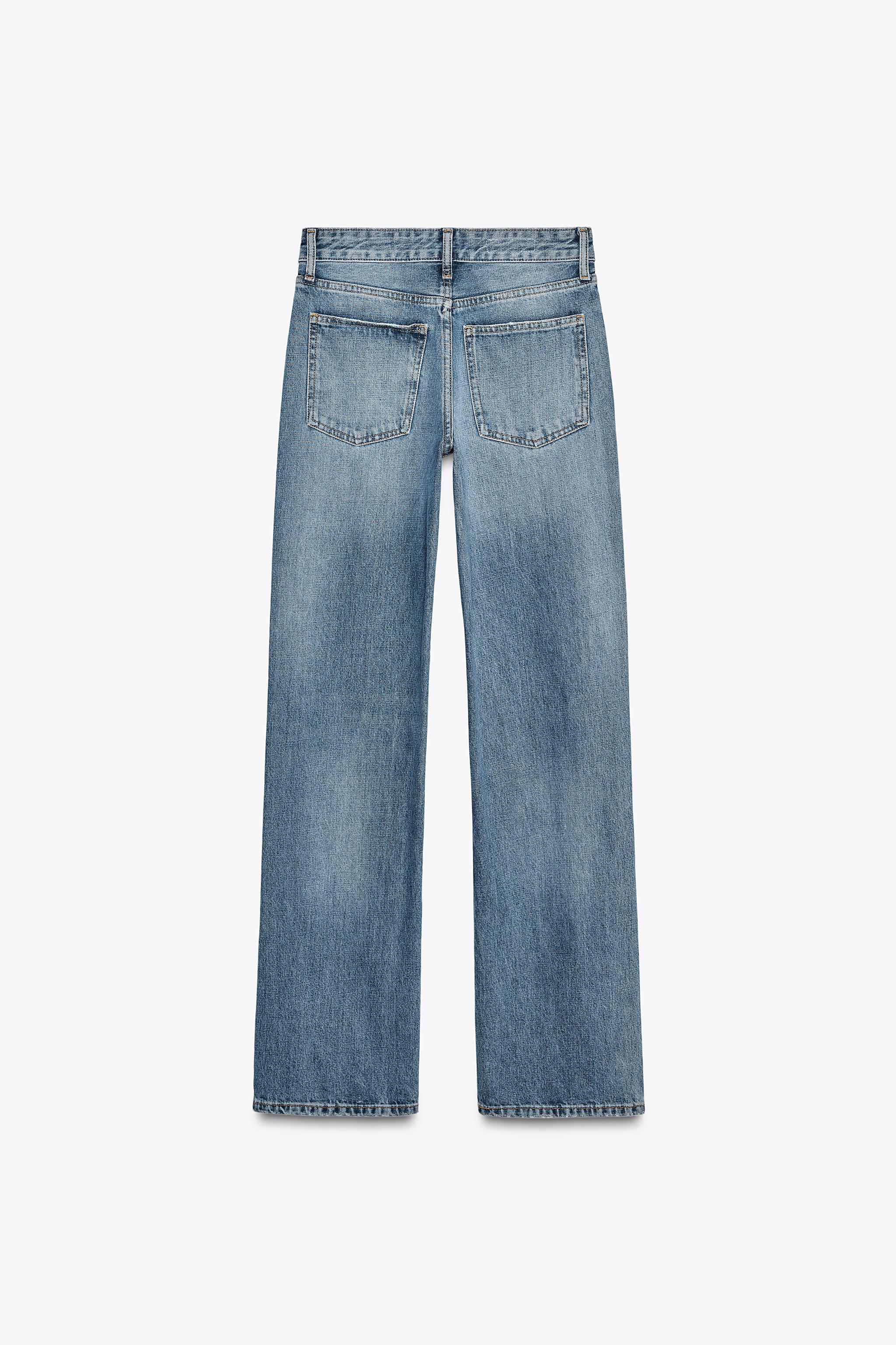 TRF ハート ミッドライズ デニムパンツ ミッドライズBAGGY TRF デニムパンツ - ブルー | ZARA Japan / 日本