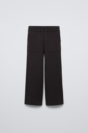 Zaras STICKAD CULOTTEBYXA - Brun