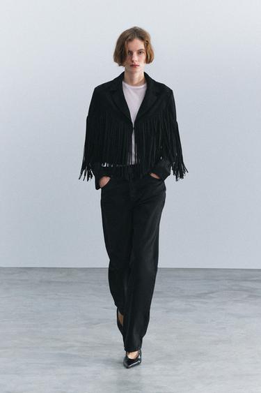 FRINGED JACKET — Black 2
