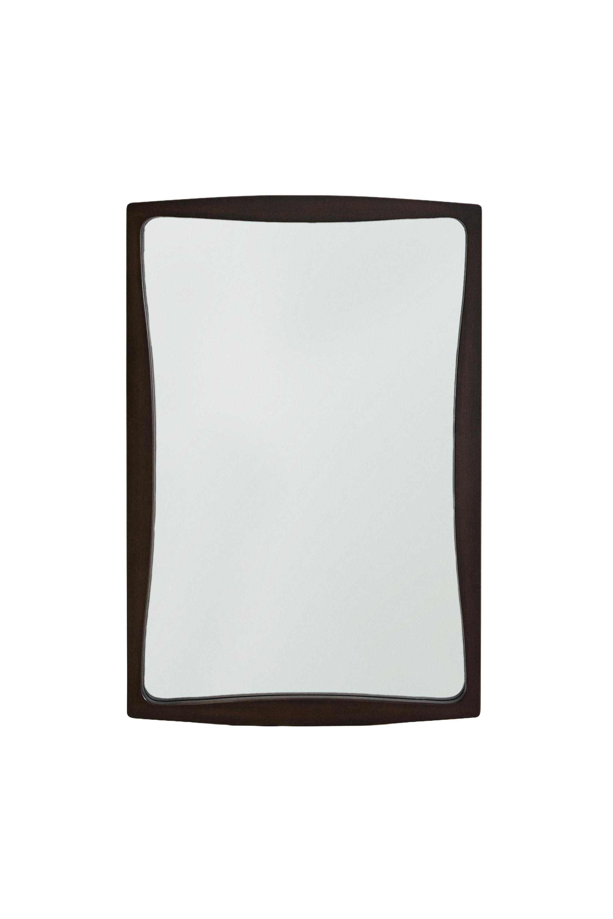 WAVY WOODEN WALL MIRROR - Brown | ZARA United States
