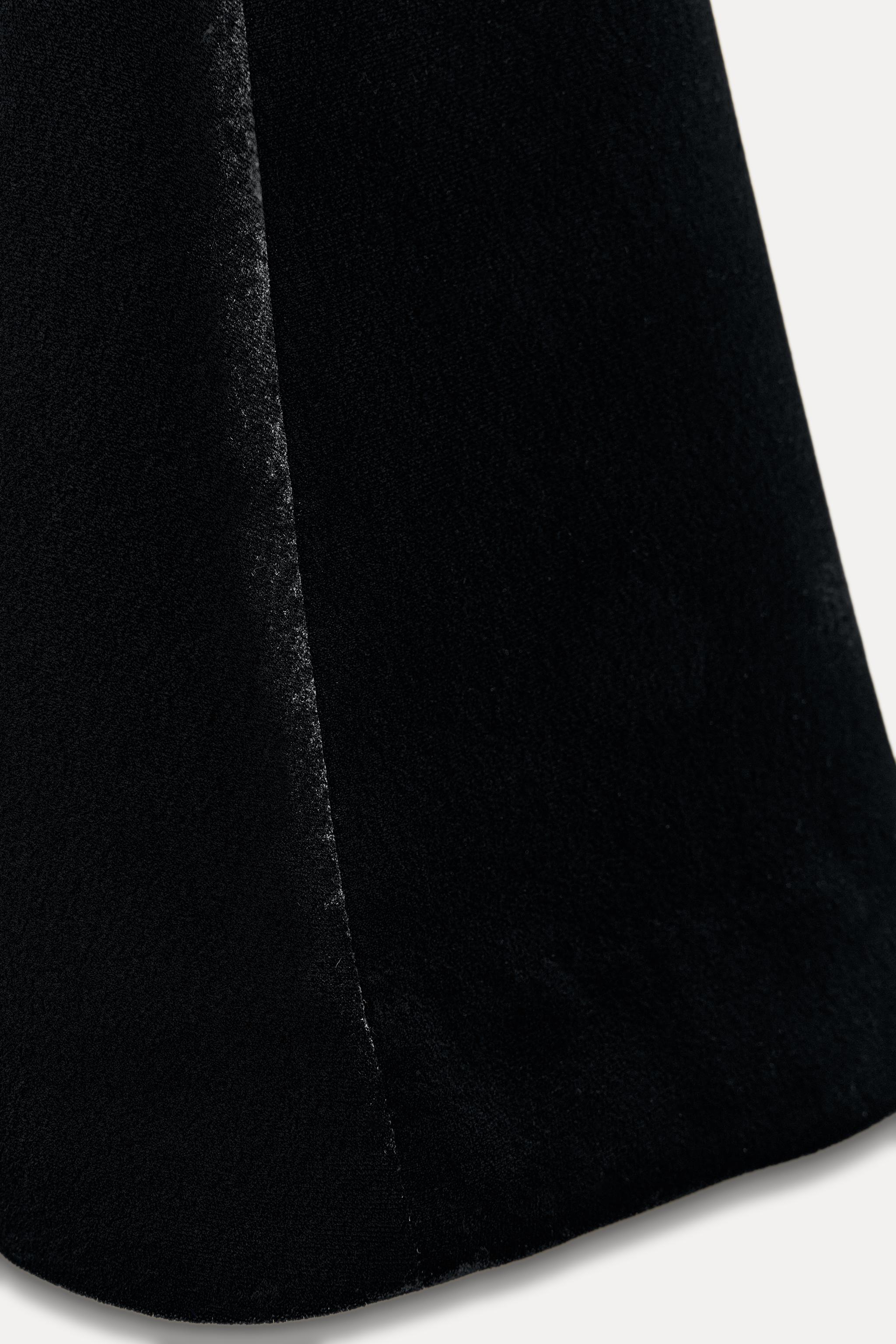 ZW COLLECTION ベルベットケープ - ブラック | ZARA Japan / 日本