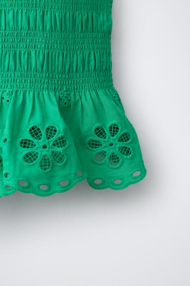 TOP ÉLASTIQUES SCHIFFLY - Vert de Zara - Image 3