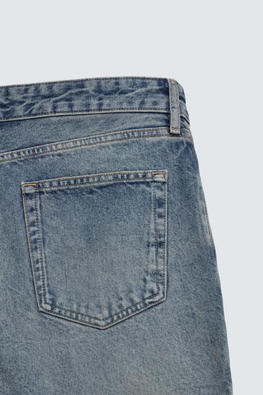 JEANS FLARE FIT DÉCHIRURES - Bleu moyen de Zara - Image 9
