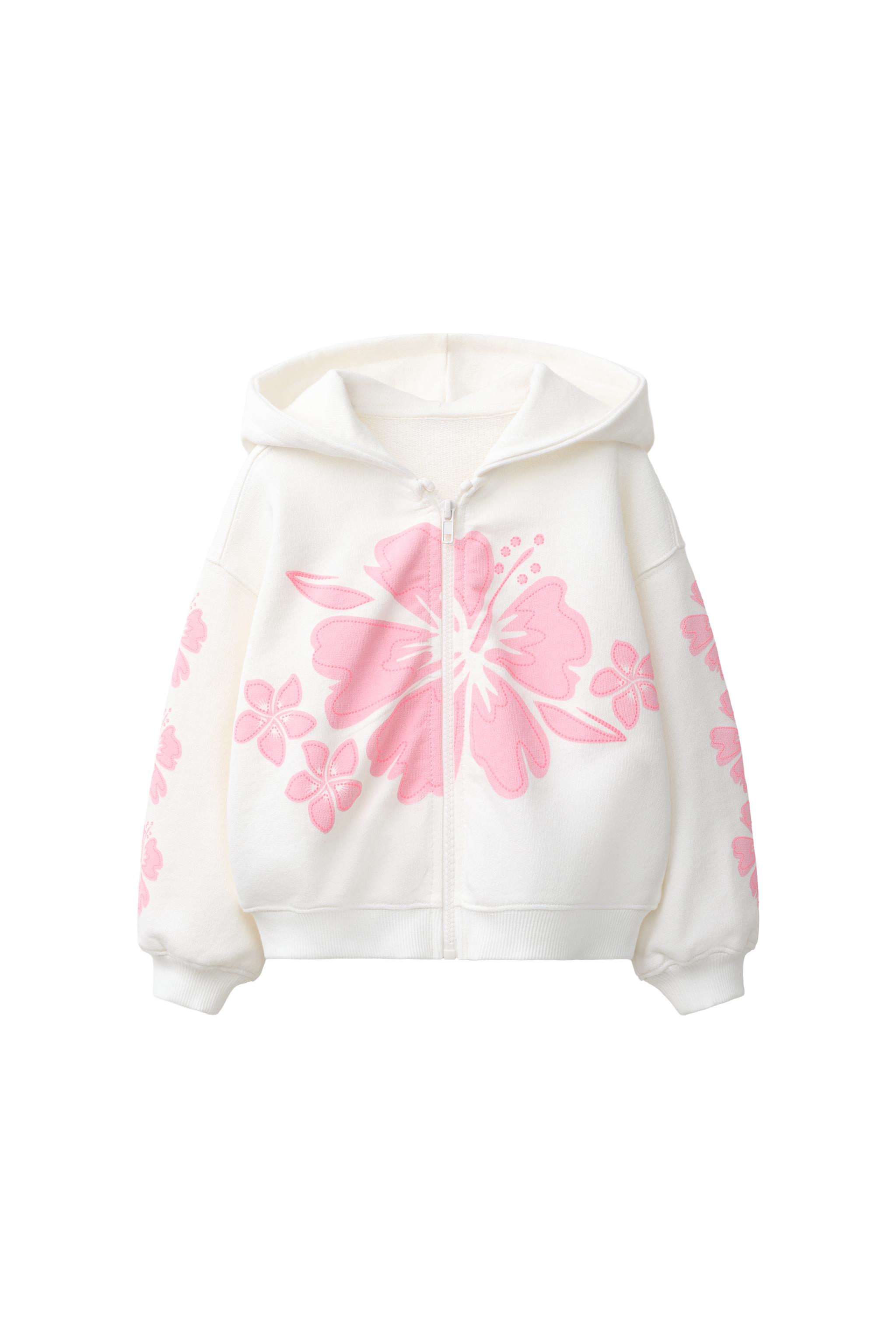 トップス Pink Horseshoe Floral Sleeve Pullover NUSEIDA PULLOVER - LILAC SACHET
