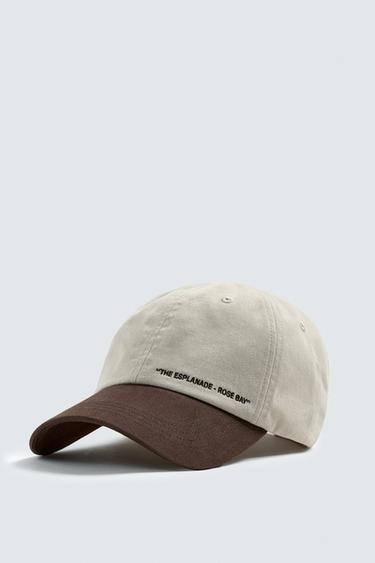 GORRA BORDADO COMBINADO - Marrón / Crudo de Zara