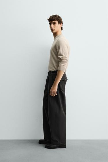 REGULAR FIT WOOL JUMPER - Beige by Zara - Image 3