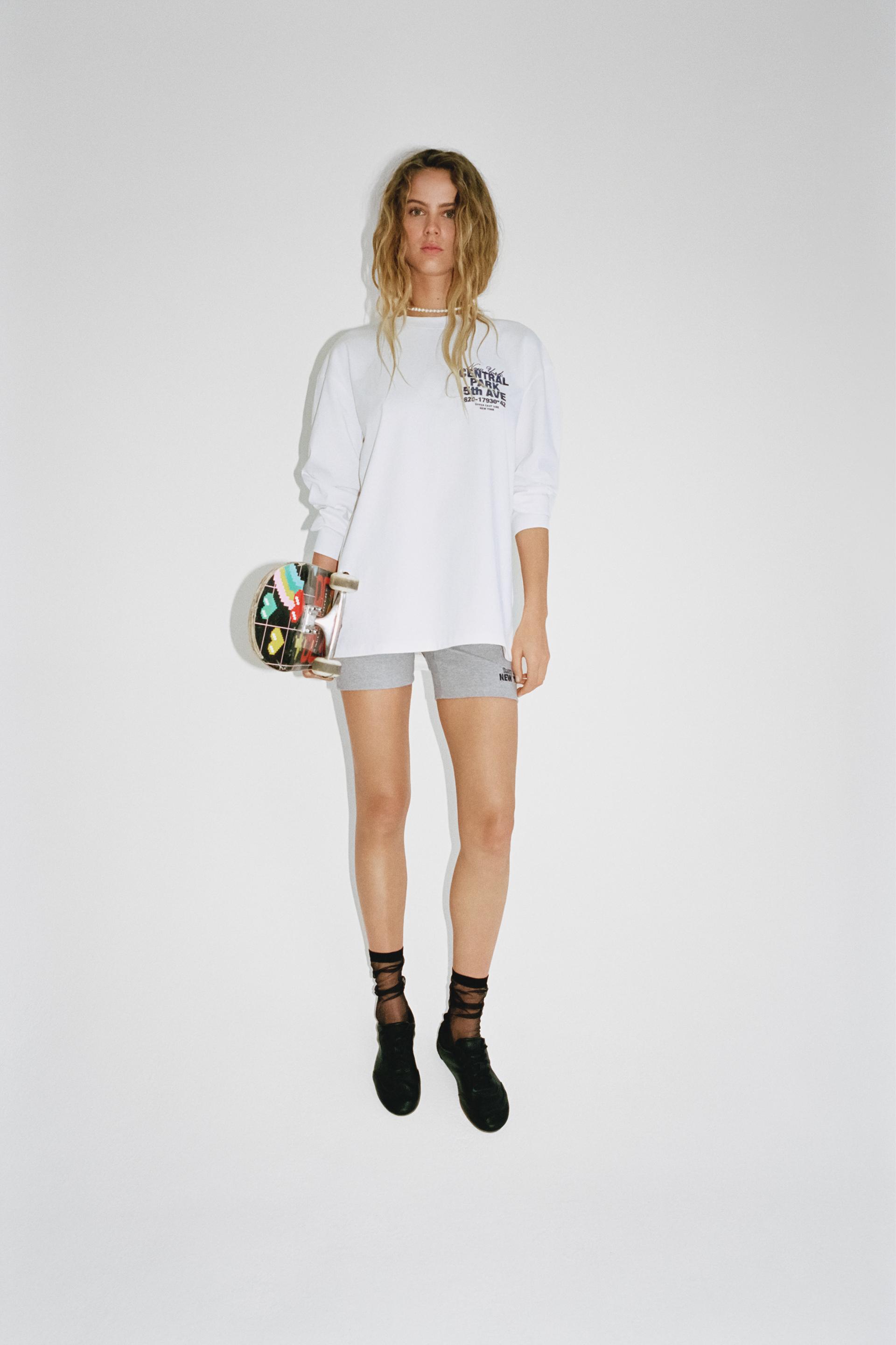 EMBROIDERED TEXT T-SHIRT - White