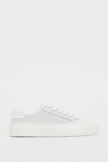 FABRIC TRAINERS - Silver by Zara - Image 0
