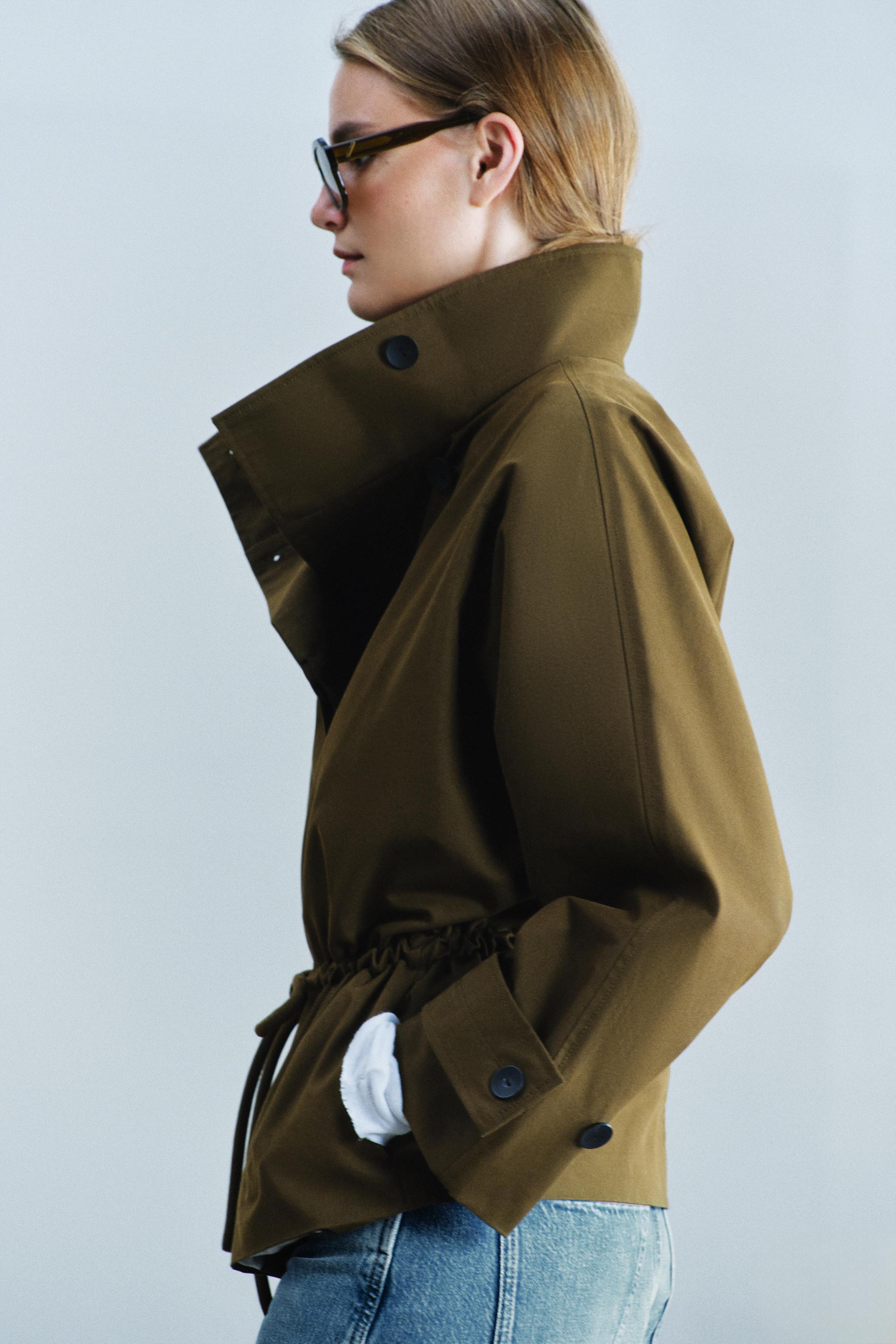 Zara ZW COLLECTION OVERSIZE PARKA görsel 5