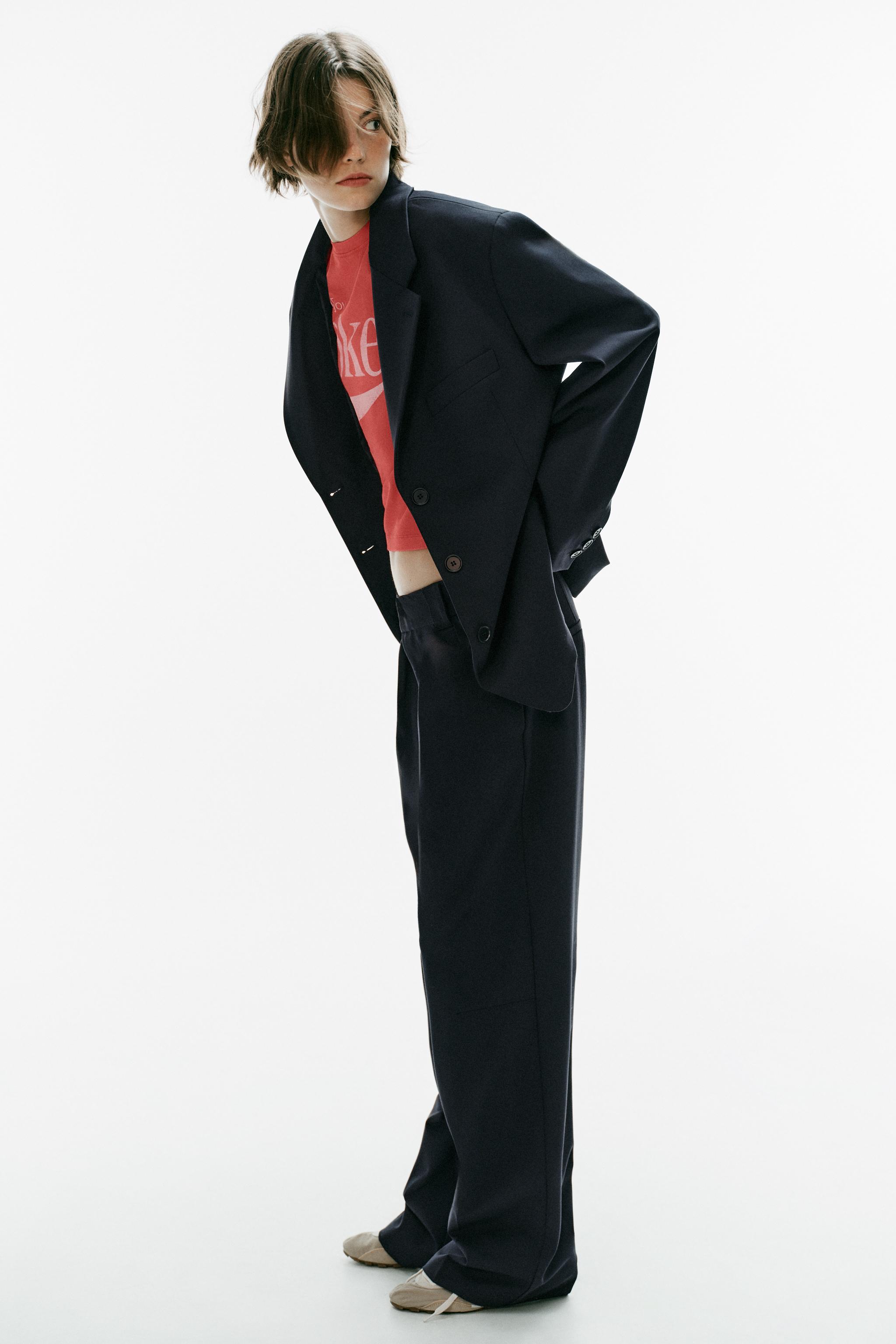 Женские брюки Zara WIDE-LOOP PLEATED PANTS — фото 3