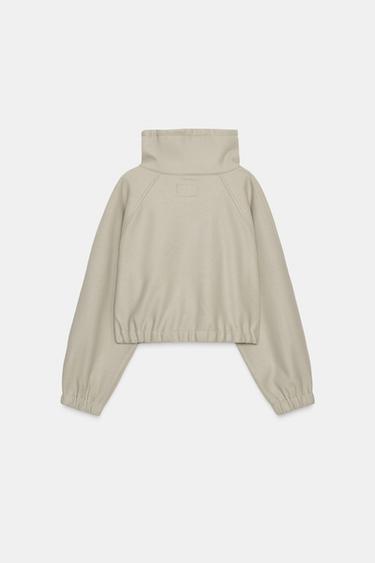SOFT SWEATSHIRT - Grey green by Zara - Image 7