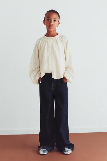 BLOUSE À CLOUS - Vanille de Zara