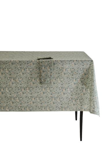 ワイルドフラワー レーストリム テーブルクロスブルーイッシュZaraのワイルドフラワー レーストリム テーブルクロス - ブルーイッシュ 