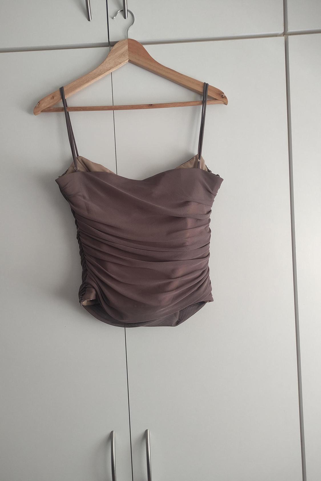 DRAPED TULLE TOP - Image 2