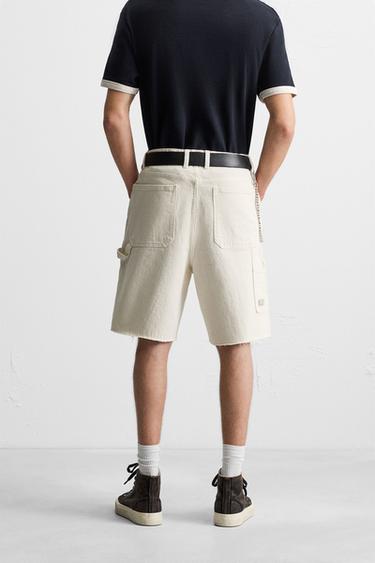 CARPENTER POCKET BERMUDA SHORTS - Oyster-white by Zara - Image 2