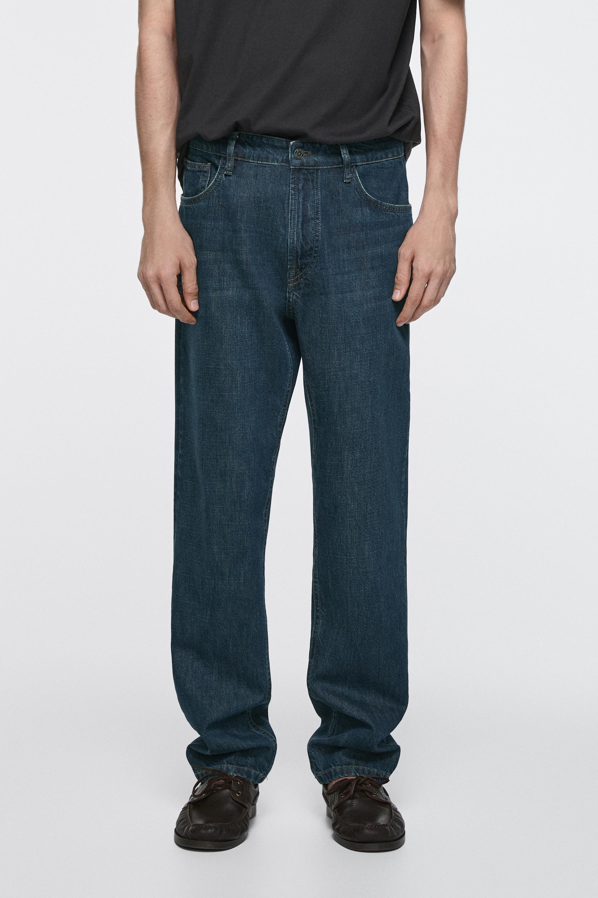 Tapered fit jeans — Navy blue