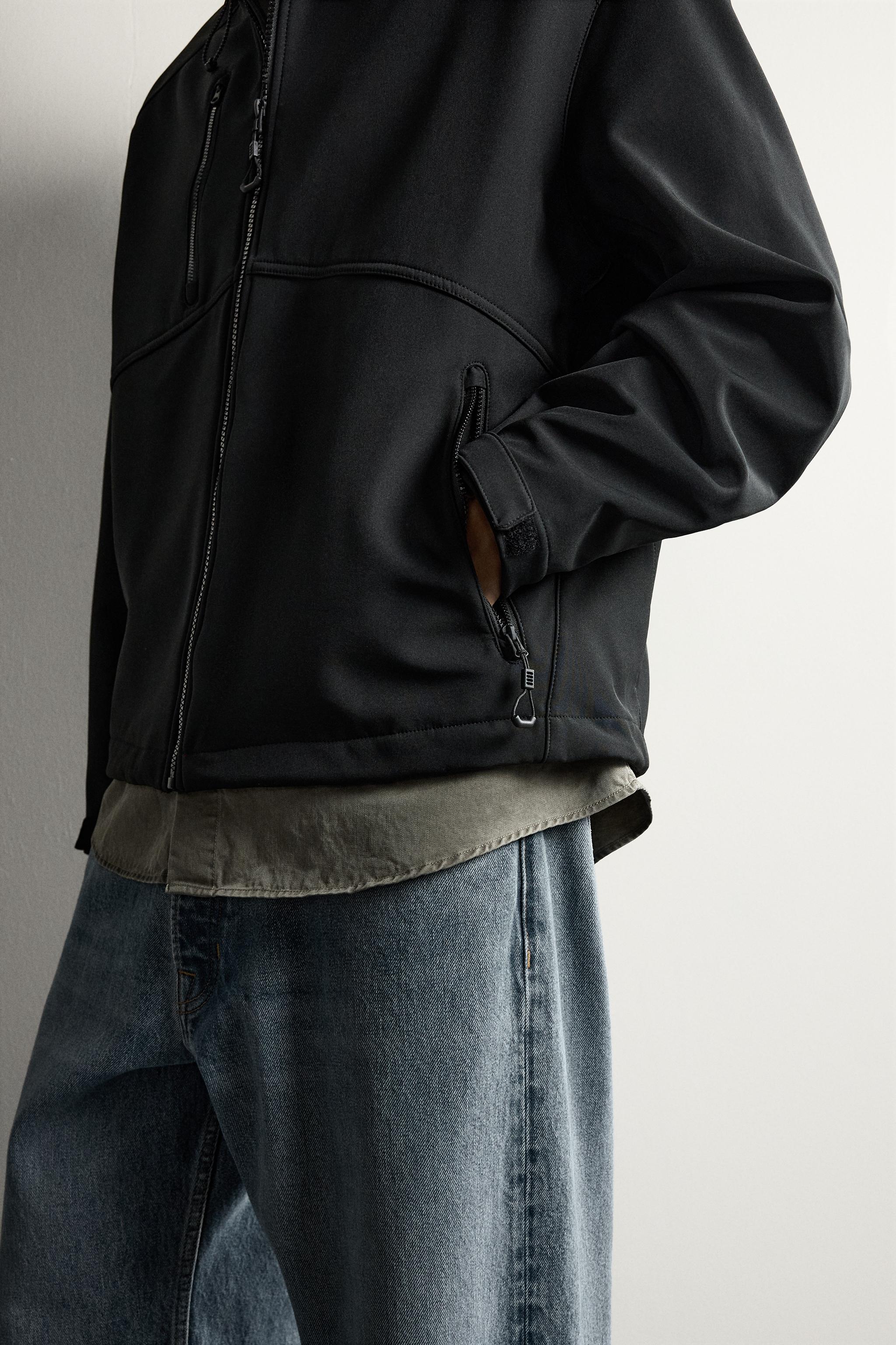 Мужские куртки Zara TECHNICAL FLEECE-LINED JACKET — фото 6