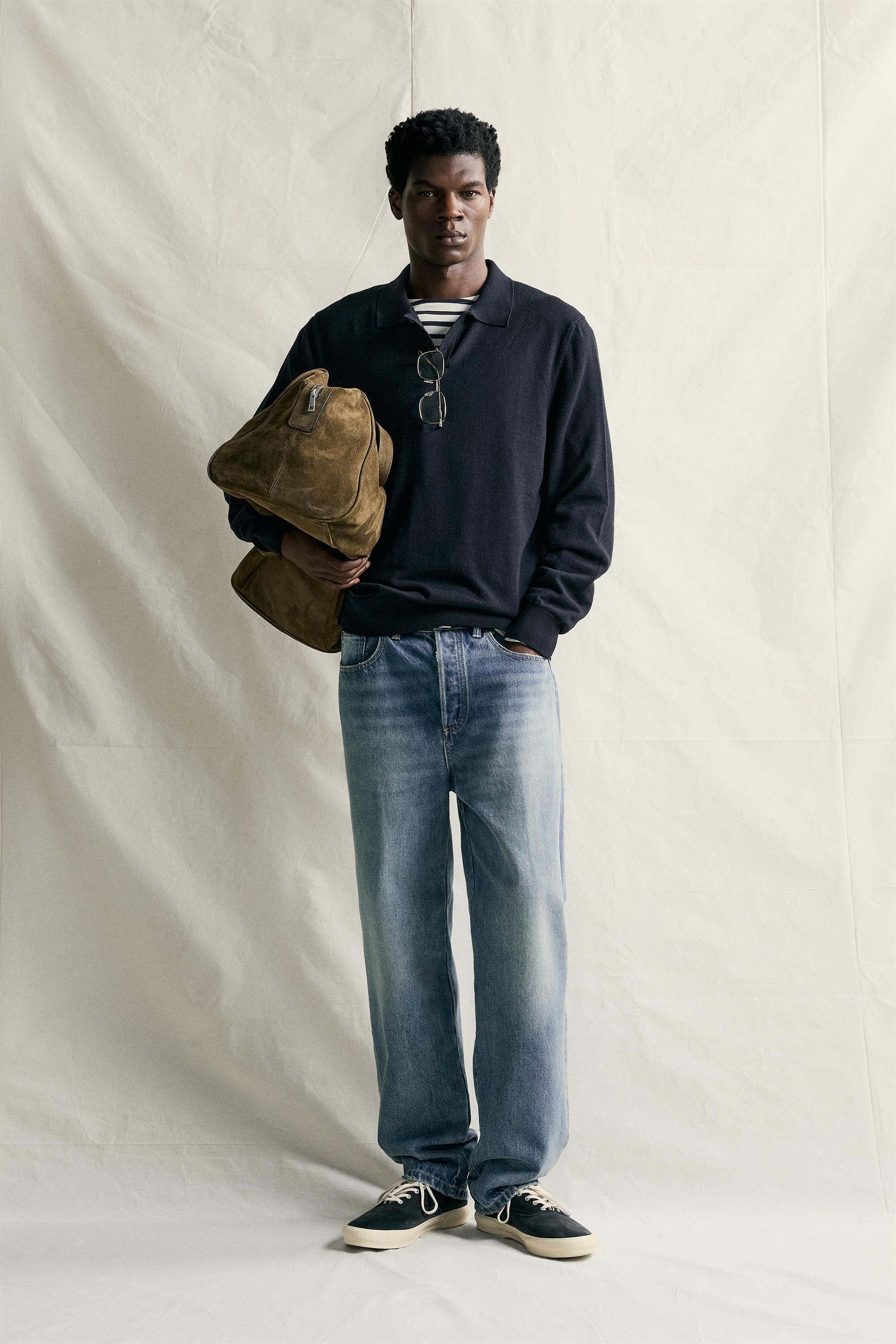 Zara YÜN TRİKO POLO T-SHIRT