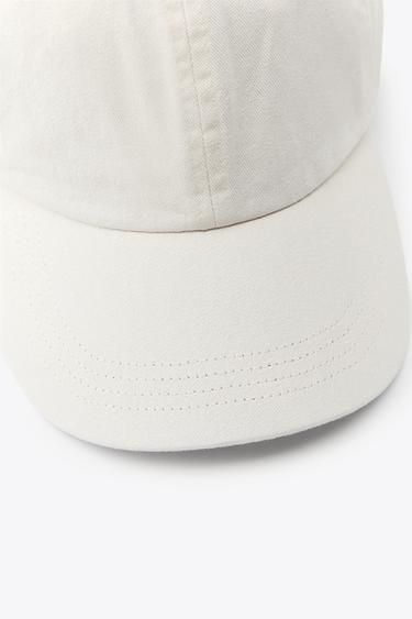 CASQUETTE EN SERGE EFFET DÉLAVÉ - Écru de Zara - Image 2