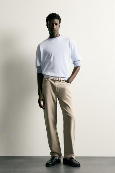 HEAVYWEIGHT SHORT SLEEVE T-SHIRT - Light sky blue by Zara - Image 0