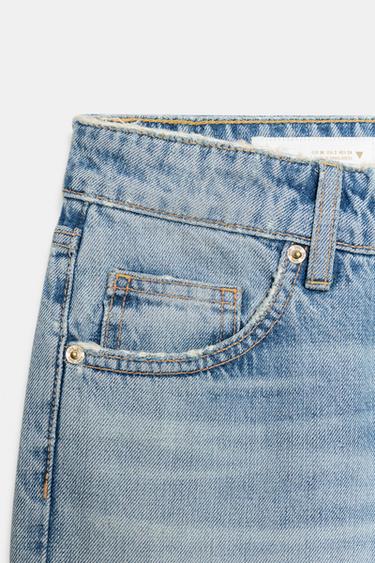 JEAN TRF LARGE ET COURT TAILLE BASSE - Bleu clair de Zara - Image 7