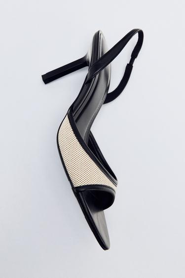 COMBINED HEEL SANDALS - Black by Zara